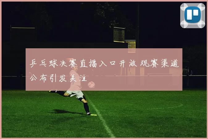 乒乓球决赛直播入口开放 观赛渠道公布引发关注